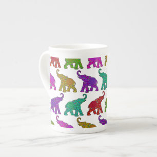 Tasse En Porcelaine Design de tuiles motifs Elephant Walk
