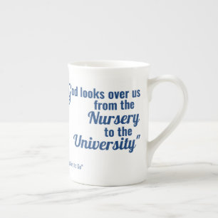Tasse En Porcelaine Dieu de la pépinière à l'université - Bone China M