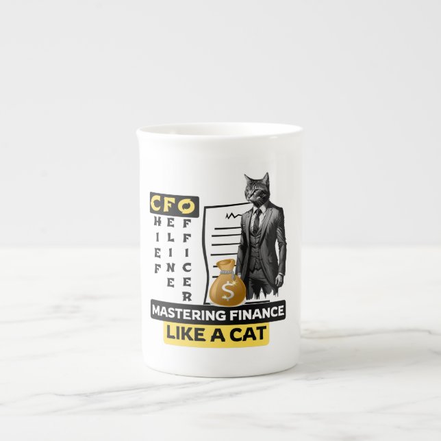 Tasse En Porcelaine Directeur financier (chef de la direction générale (Devant)