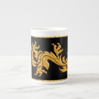 Dragon oriental d'or 03