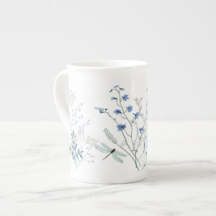 Tasse En Porcelaine Dragonfly Blue Meadow