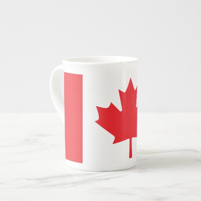 Tasse En Porcelaine Drapeau canadien (Devant gauche)