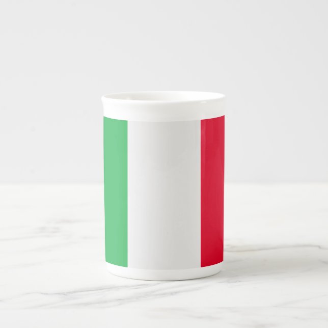 Tasse En Porcelaine Drapeau de l'Italie (Devant)