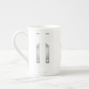 Tasse En Porcelaine Écouter en 3D Le Stole de prêtre en argent
