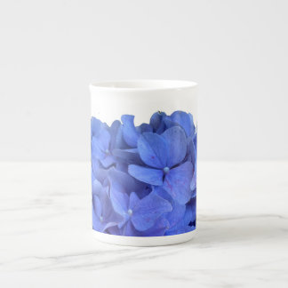 Tasse En Porcelaine Elégant bleu perwinkle hydrangée florale