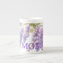 Elégante teinte violet de l'aquarelle glyteria flo