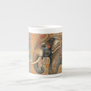 Tasse En Porcelaine Éléphant vintage, Éléphant antique, Art d'éléphant