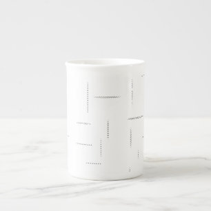 Tasse En Porcelaine Ensemble de dossiers personnalisés minimalistes