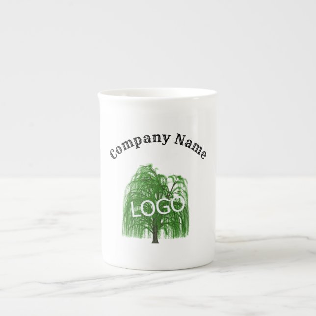Tasse En Porcelaine Entreprise Logo (Devant)