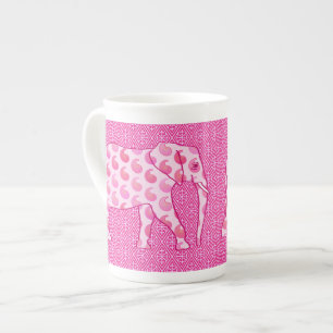 Tasse En Porcelaine Ephène de mer - rose glacé et fuchsia