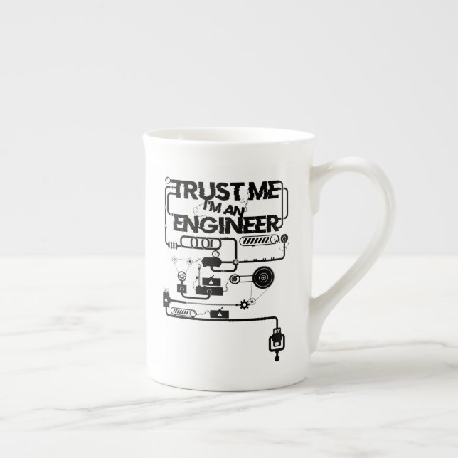 Tasse En Porcelaine Faites-moi confiance. Je suis ingénieur (Droite)