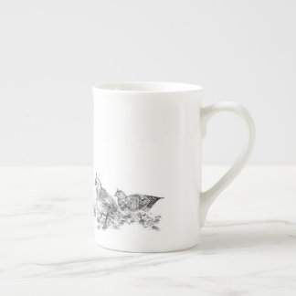 Tasse En Porcelaine Famille Outting de cailles