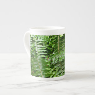 Tasse En Porcelaine Fermer Fronds I Green Nature