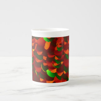 Tasse En Porcelaine Feuilles de rose