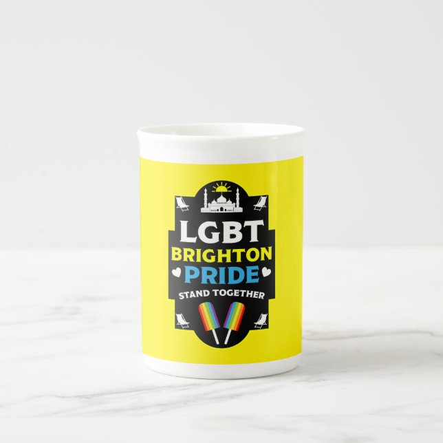 Tasse En Porcelaine Fierté de Brighton et de Hove (Devant)