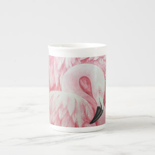 Tasse En Porcelaine Flamant rose os Coupe de Chine