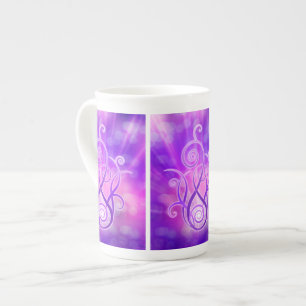 Tasse En Porcelaine Flamme violette / Feu violet