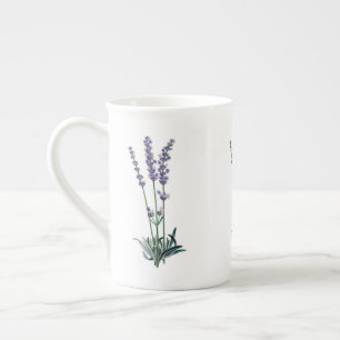 Tasse En Porcelaine Fleur de lavande française vintage fleur pourpre