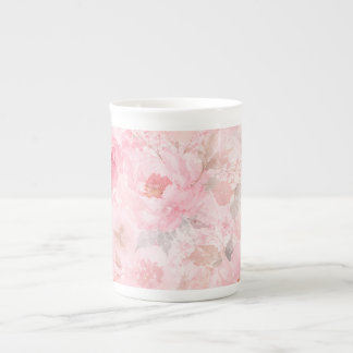 Tasse En Porcelaine Fleurs aquarelles Blush Bloom