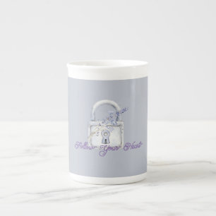 Tasse En Porcelaine Fleurs de Lavande Verrou