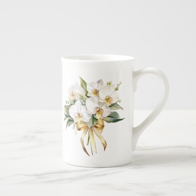 Tasse En Porcelaine Floral  (Droite)