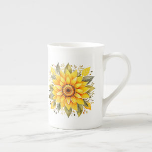 Tasse En Porcelaine Florale 