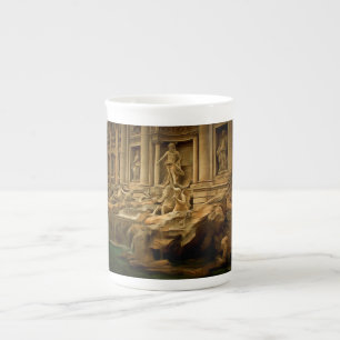 Tasse En Porcelaine Fontaine de TREVI peignant Rome