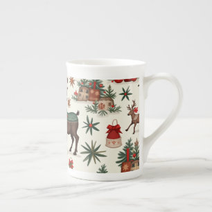 Tasse En Porcelaine Fouet de Noël
