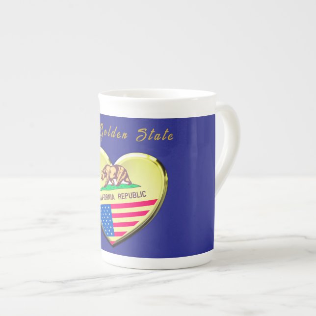 Tasse En Porcelaine Fun en Californie (Devant droit)