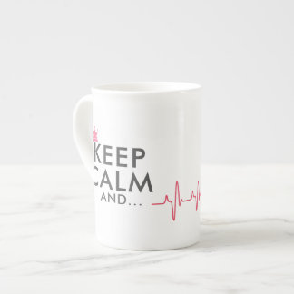 Tasse En Porcelaine GARDEZ LE CALME ET...ATTENDEZ ! PAS CE CALME ! Méd