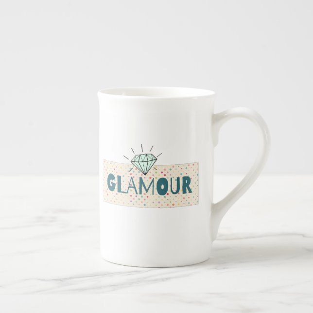 Tasse En Porcelaine Glamour (Droite)