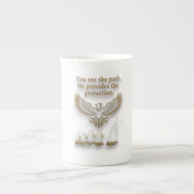 Tasse En Porcelaine God protection (Devant)