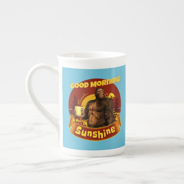Tasse En Porcelaine Good Morning Sunshine Funny Bigfoot (Gauche)