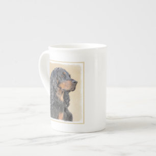 Tasse En Porcelaine Gordon Setter Peinture - Joli art original chien