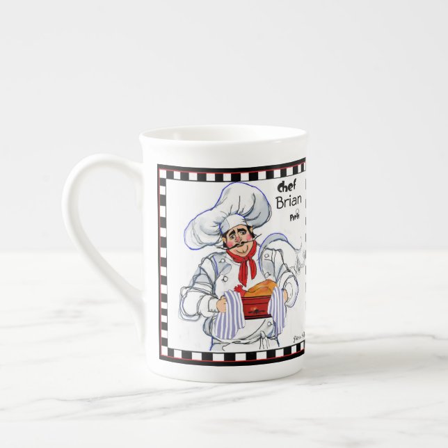 Tasse En Porcelaine Grand chef français Musique Art (Gauche)