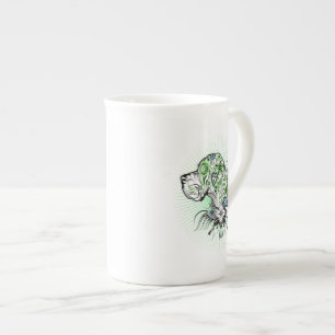 Tasse En Porcelaine Grand Danois Portrait inspiré du Mexique