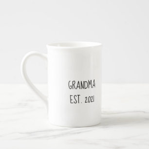 Tasse En Porcelaine Grand-mère de l'année d'est pour les nouveaux gr