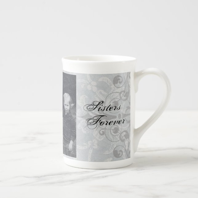 Tasse En Porcelaine "Grandes Soeurs" - Crabe Herbe de vie! Peut person (Droite)