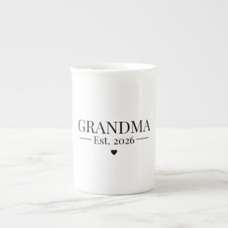 Tasse En Porcelaine Grandma Established 2026