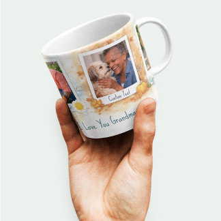 Tasse En Porcelaine Grandma Seasonal Memories Photo Collage Specialty