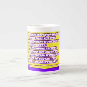 Tasse En Porcelaine Graphique de message de mots sur AMERICA
