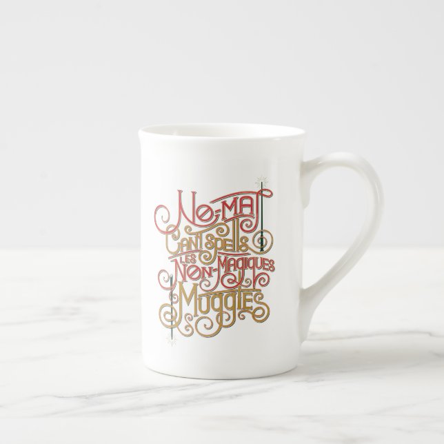 Tasse En Porcelaine Graphique de traductions localisées MUGGLE™ (Droite)