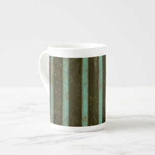 Tasse En Porcelaine Grille contemporaine d'air de turquoise