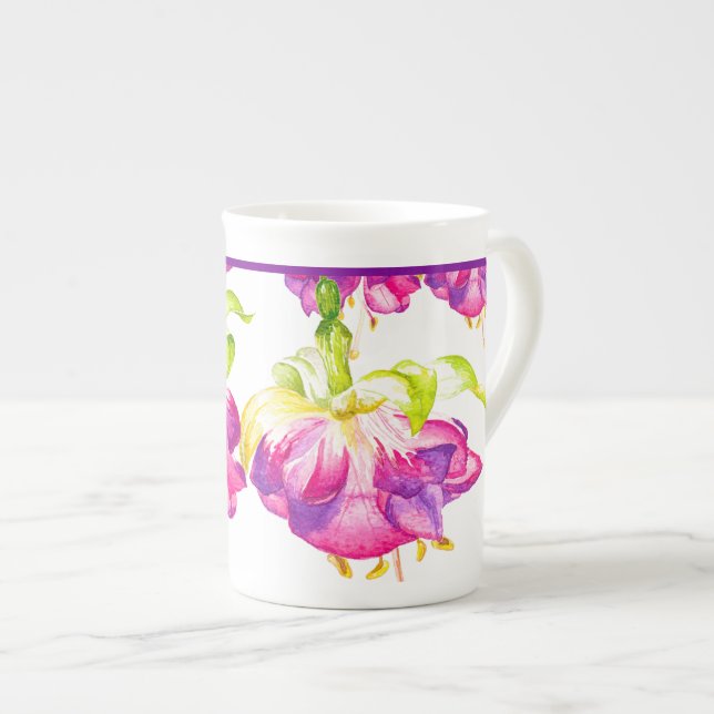 Tasse En Porcelaine Holi dans une boule de Chine osseuse (Devant droit)