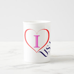 Tasse En Porcelaine I Love USA