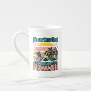Tasse En Porcelaine Il est temps de surfer - Hawaii