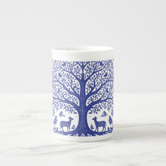 Tasse En Porcelaine Illustration tribale indienne d'art Warli | Minima