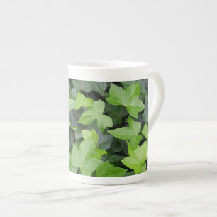 Tasse En Porcelaine Impression botanique verte Ivy