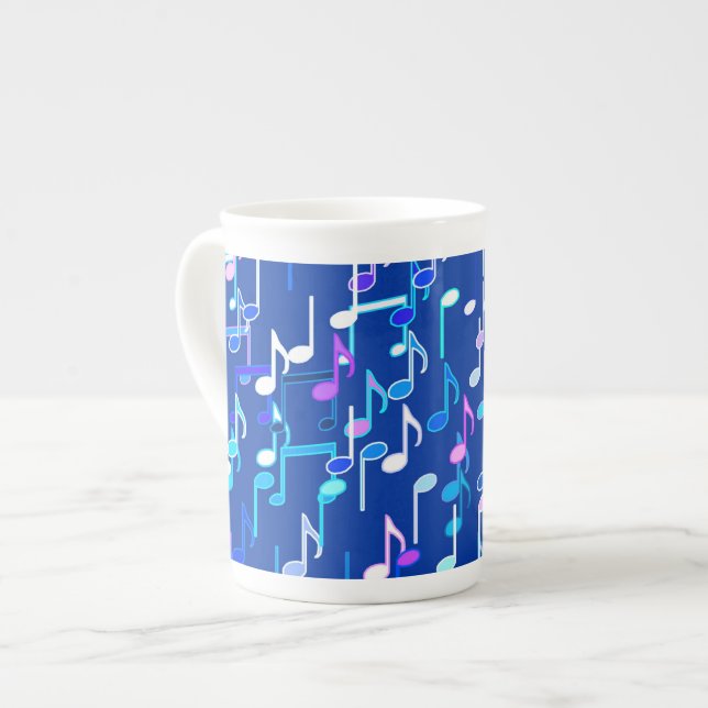 Tasse En Porcelaine Impression musicale - indigo blue, multi (Devant gauche)