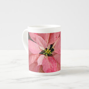 Tasse En Porcelaine Impression poinsettia rouge de Noël
